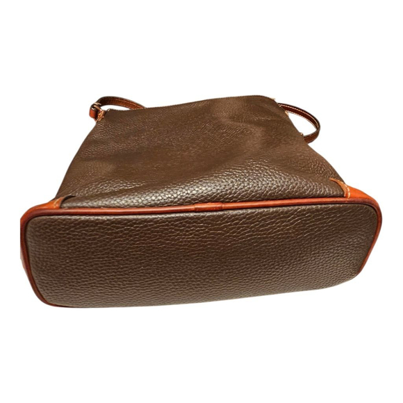 Dooney & Bourke Brown Tan Leather Crossbody Bag Size Medium - Picture 9 of 16